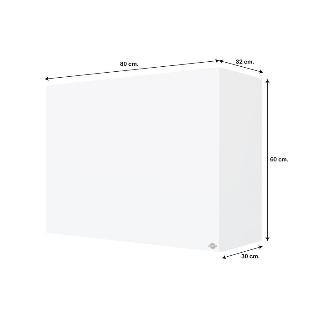 ตู้แขวนคู่ JUPITER GRAND WHITE 80x60 ซม.