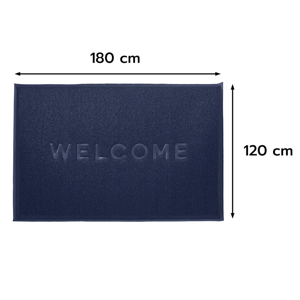 พรมเช็ดเท้าดักฝุ่น HOME LIVING STYLE W.NEO 120X180 ซม. สีน้ำเงิน
