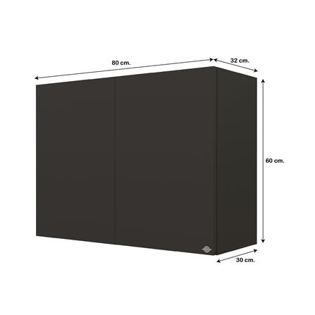 ตู้แขวนคู่ JUPITER GRAND BROWN 80x60 ซม._4