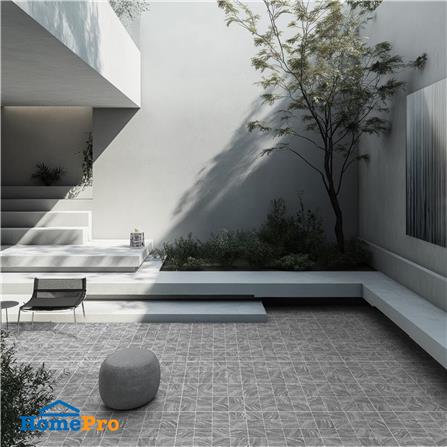 กระเบื้องพื้น 16x16 นิ้ว COTTO บาซิลิสก์ เทา PM 0.96 ตร.ม._3