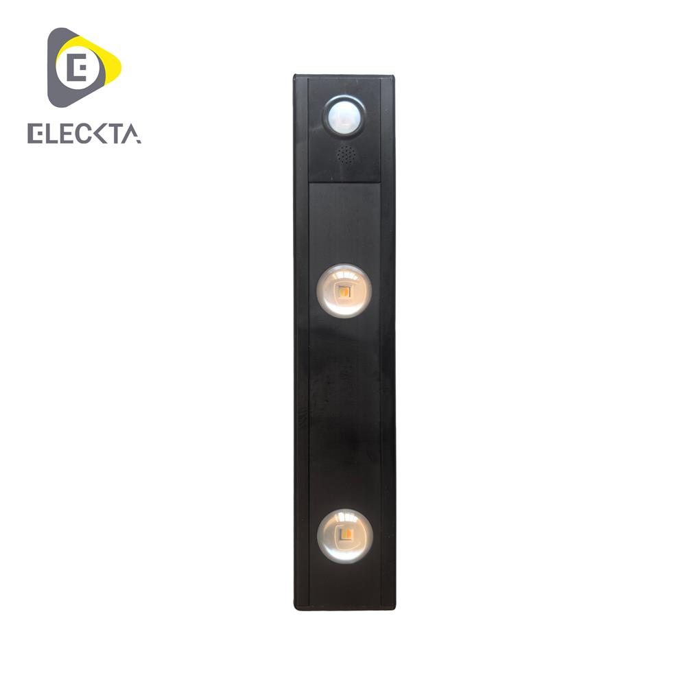 ไฟ LED อัตโนมัติ 20 ซม. ELECKTA SSBW-200 100 ลูเมน สีดำ