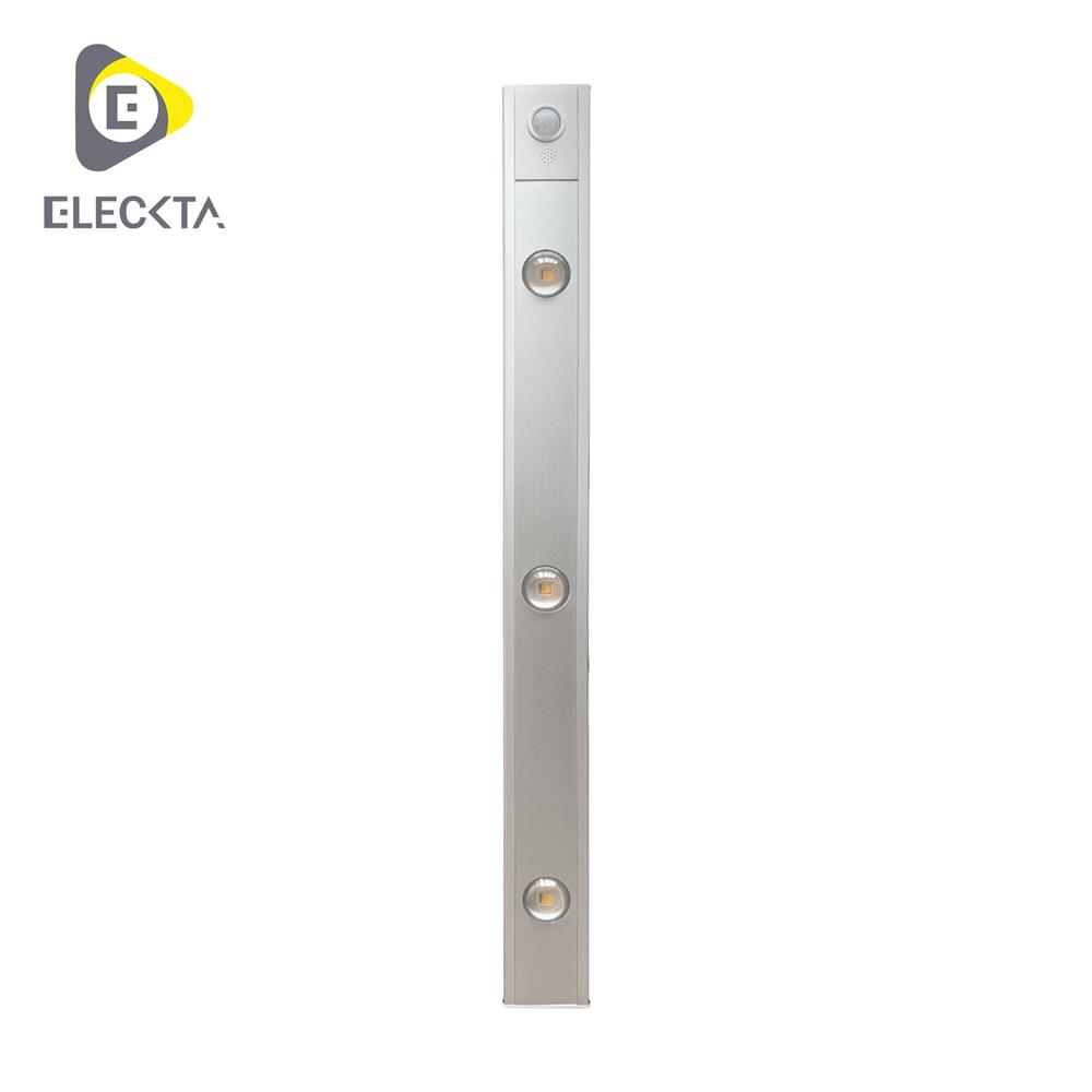 ไฟ LED อัตโนมัติ 40 ซม. ELECKTA SSBW-400 150 ลูเมน สีเงิน