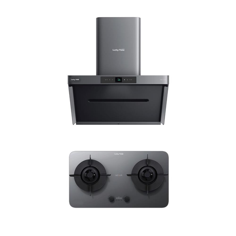 เตาฝัง+เครื่องดูดควัน LUCKY FLAME RWE-L29018P+LGS-9132TP
