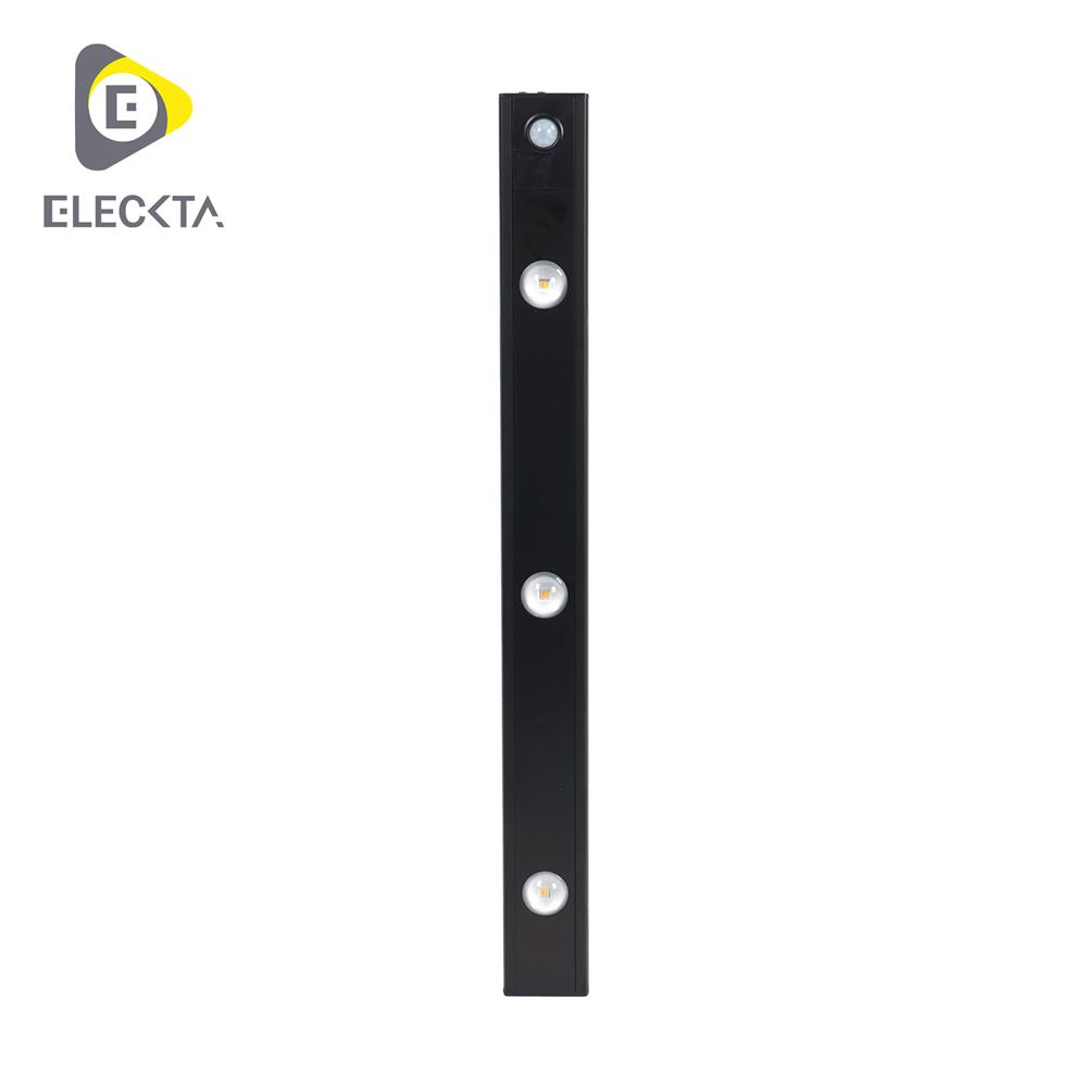 ไฟ LED อัตโนมัติ 40 ซม. ELECKTA SSBW-400 150 ลูเมน สีดำ
