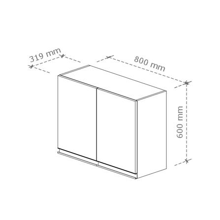 ตู้แขวนคู่ STARMARK MAXII 60x80 ซม. สี RICH WALNUT_5