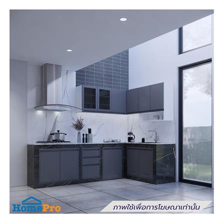 ตู้แขวนคู่บานกระจกเปิดคู่ STARMARK MAXII 60x80 ซม. สี TITANIUM GREY_3
