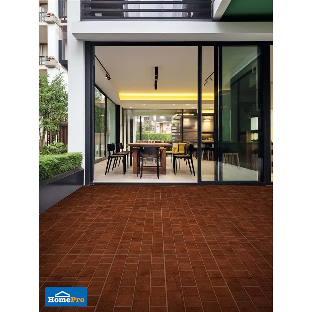 กระเบื้องพื้น 16x16 นิ้ว DURAGRES วู้ดเด้น น้ำตาลเข้ม A 0.96 ตร.ม.
