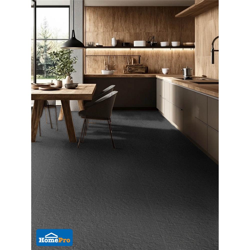 กระเบื้องพื้นพอร์ซเลน 60x60 ซม. CERGRES ญาคิม ดำ A 1.44 ตร.ม.