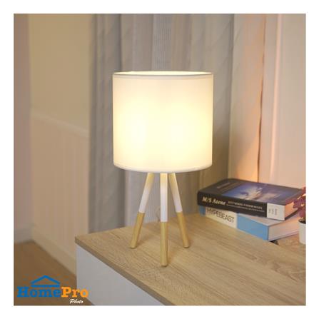 ไฟตั้งโต๊ะ CARINI T210821 สีขาว/ลายไม้_4