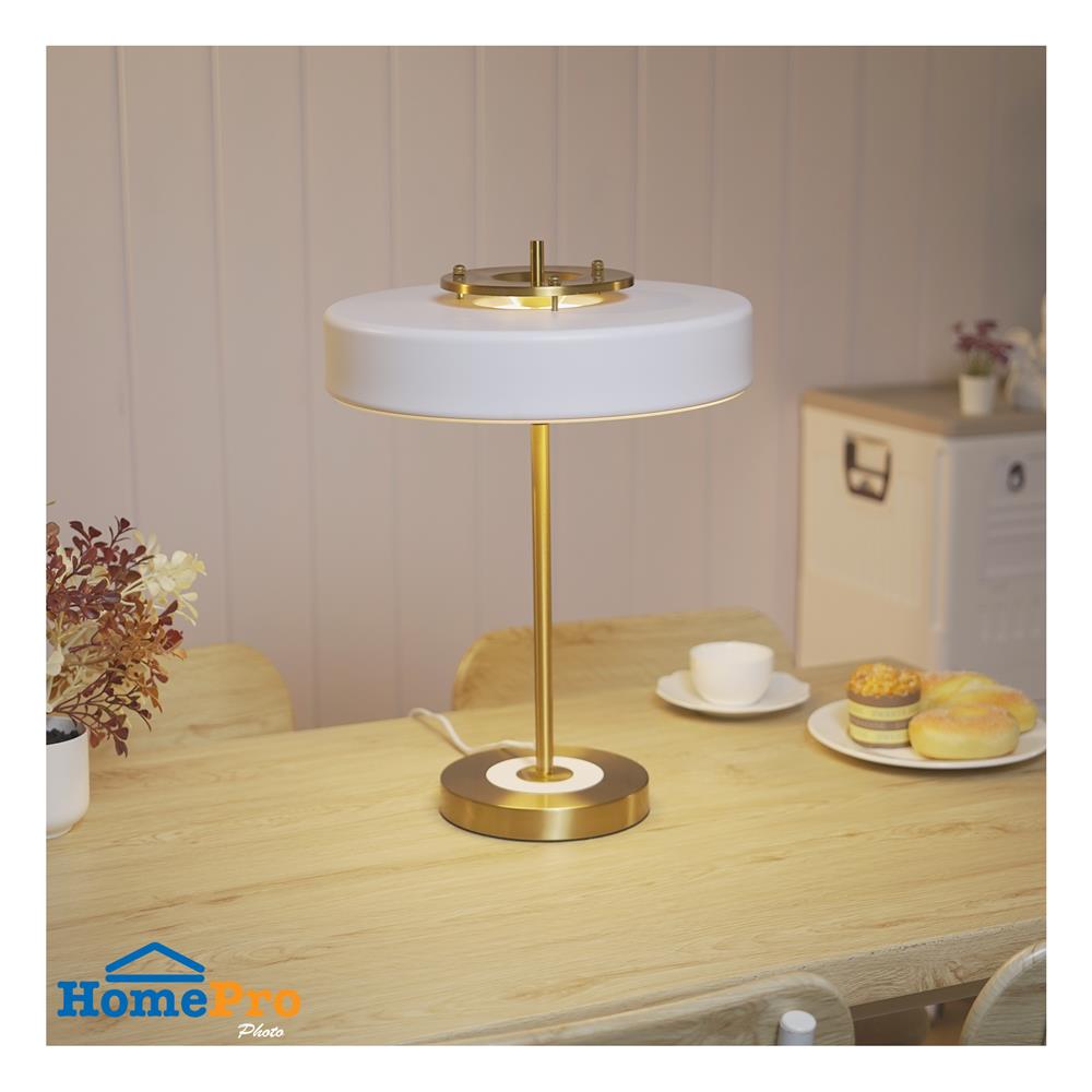 ไฟตั้งโต๊ะ CARINI T324925WH สีขาว/ทอง