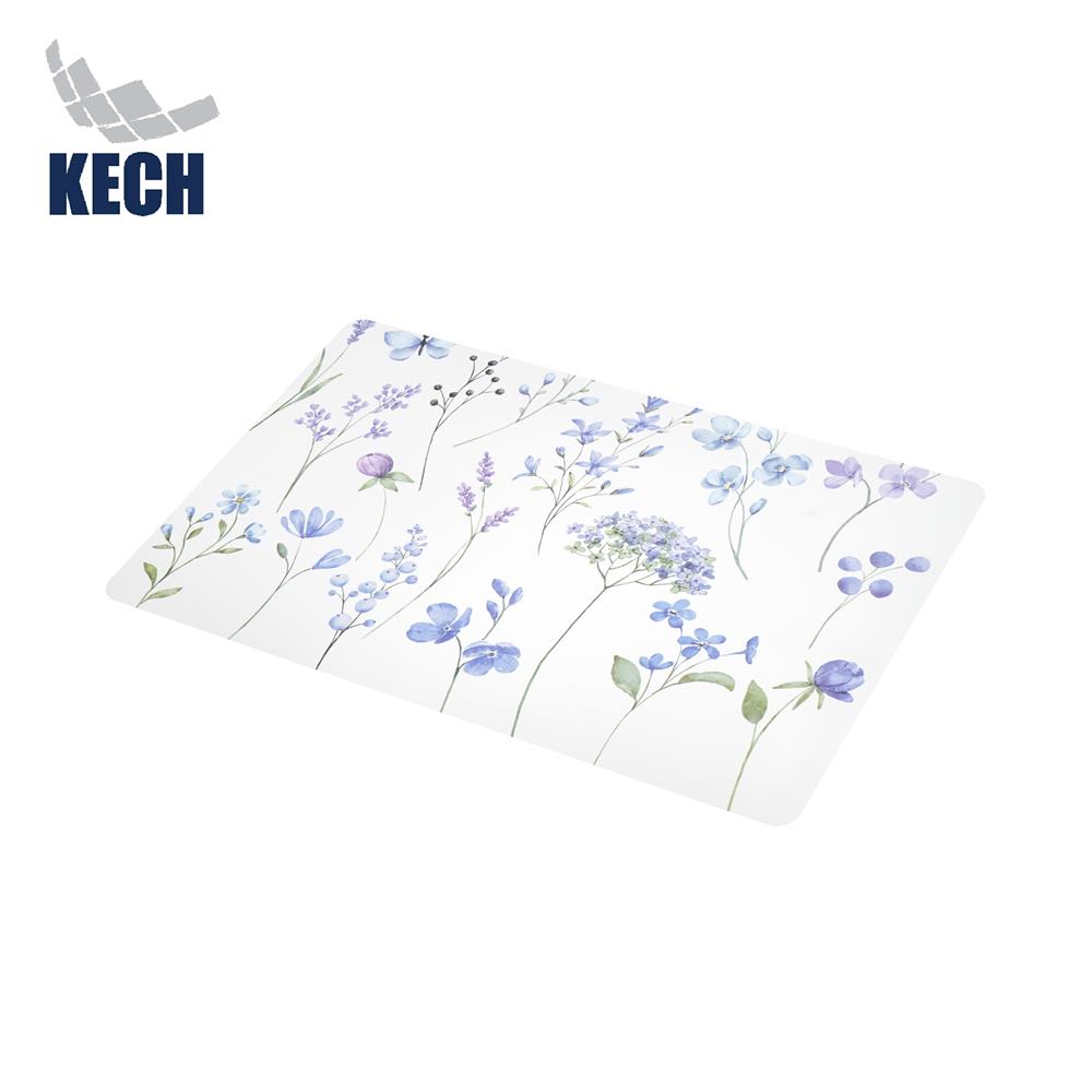 แผ่นรองจาน EVA KECH PETAL สีฟ้า