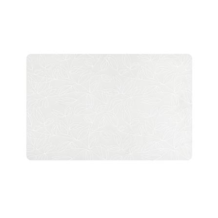 แผ่นรองจานซิลิโคน KECH LINER FLOWER สีขาว_1