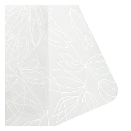 แผ่นรองจานซิลิโคน KECH LINER FLOWER สีขาว_2