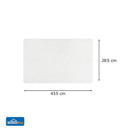 แผ่นรองจานซิลิโคน KECH LINER FLOWER สีขาว_4