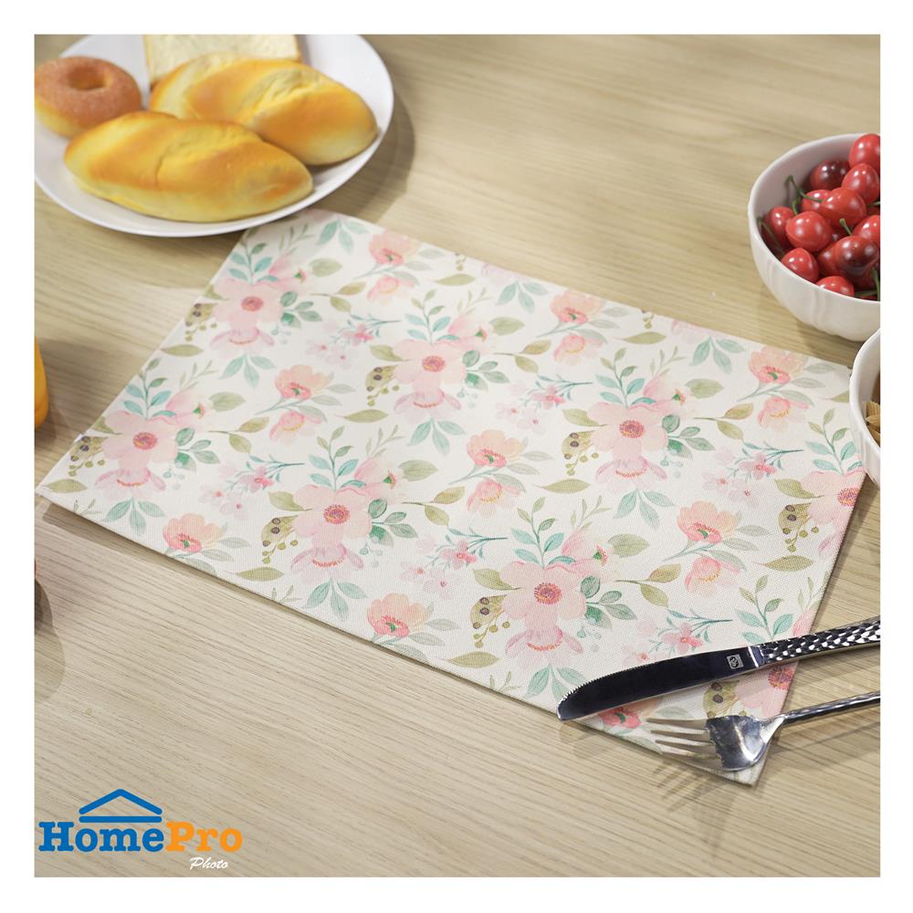 แผ่นรองจานผ้า KECH MIMOSA สีชมพู