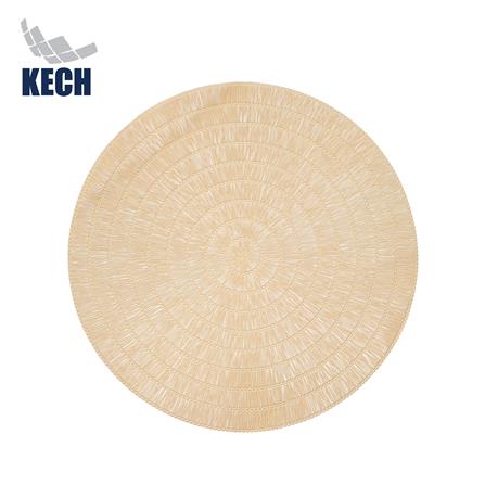 แผ่นรองจาน PVC KECH CORAL สีเบจ_0