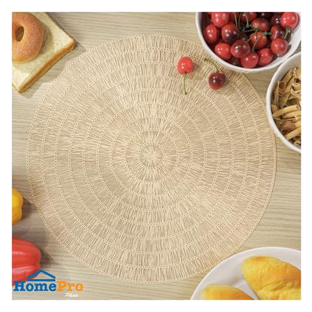 แผ่นรองจาน PVC KECH CORAL สีเบจ_3