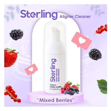 มูสทำความสะอาดอุปกรณ์จัดฟัน STERLING 45 มล. กลิ่นมิกซ์เบอร์รี่_1