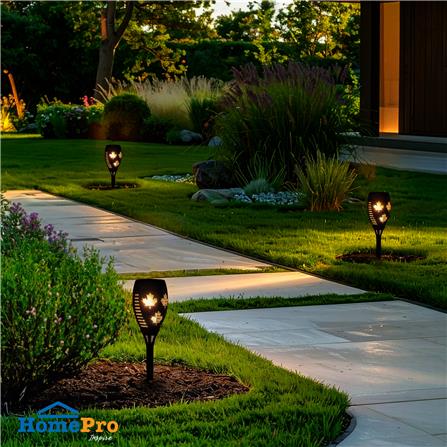 ไฟจัดสวน SOLAR CARINI AR-9501 0.1 วัตต์ WARM WHITE สีดำ_4