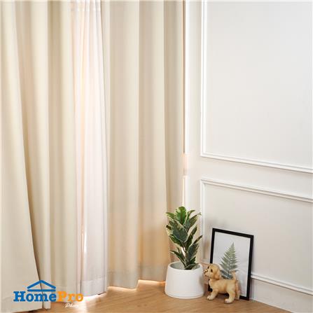 ผ้าม่าน EYELET HOME LIVING STYLE EASY UV 150X220 ซม. สีครีม_5