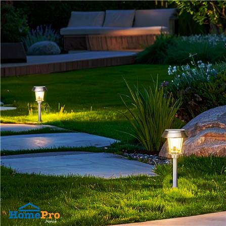 ไฟจัดสวน SOLAR CARINI AR-1701 0.5 วัตต์ WARM WHITE สีเงิน_4