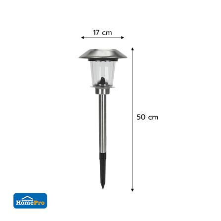 ไฟจัดสวน SOLAR CARINI AR-1701 0.5 วัตต์ WARM WHITE สีเงิน_6