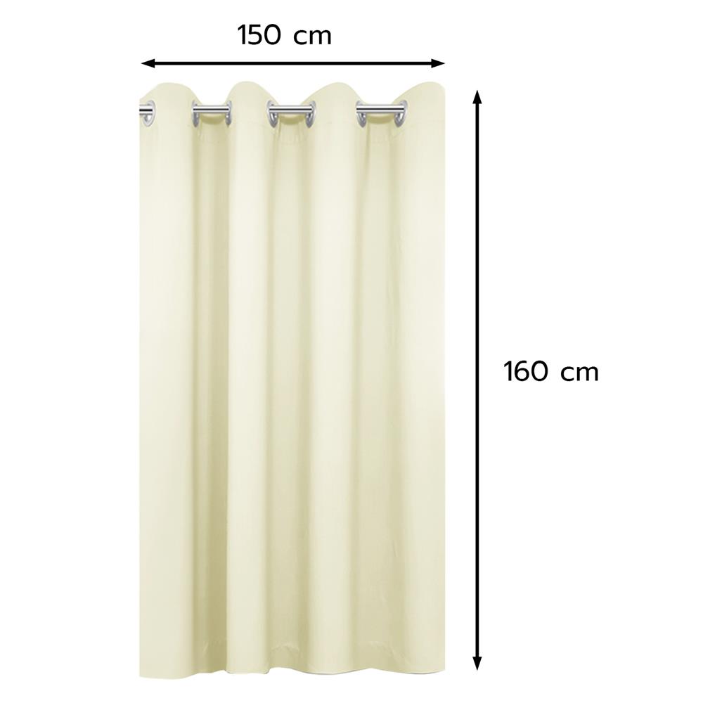 ผ้าม่าน EYELET HOME LIVING STYLE EASY UV 150X160 ซม. สีครีม