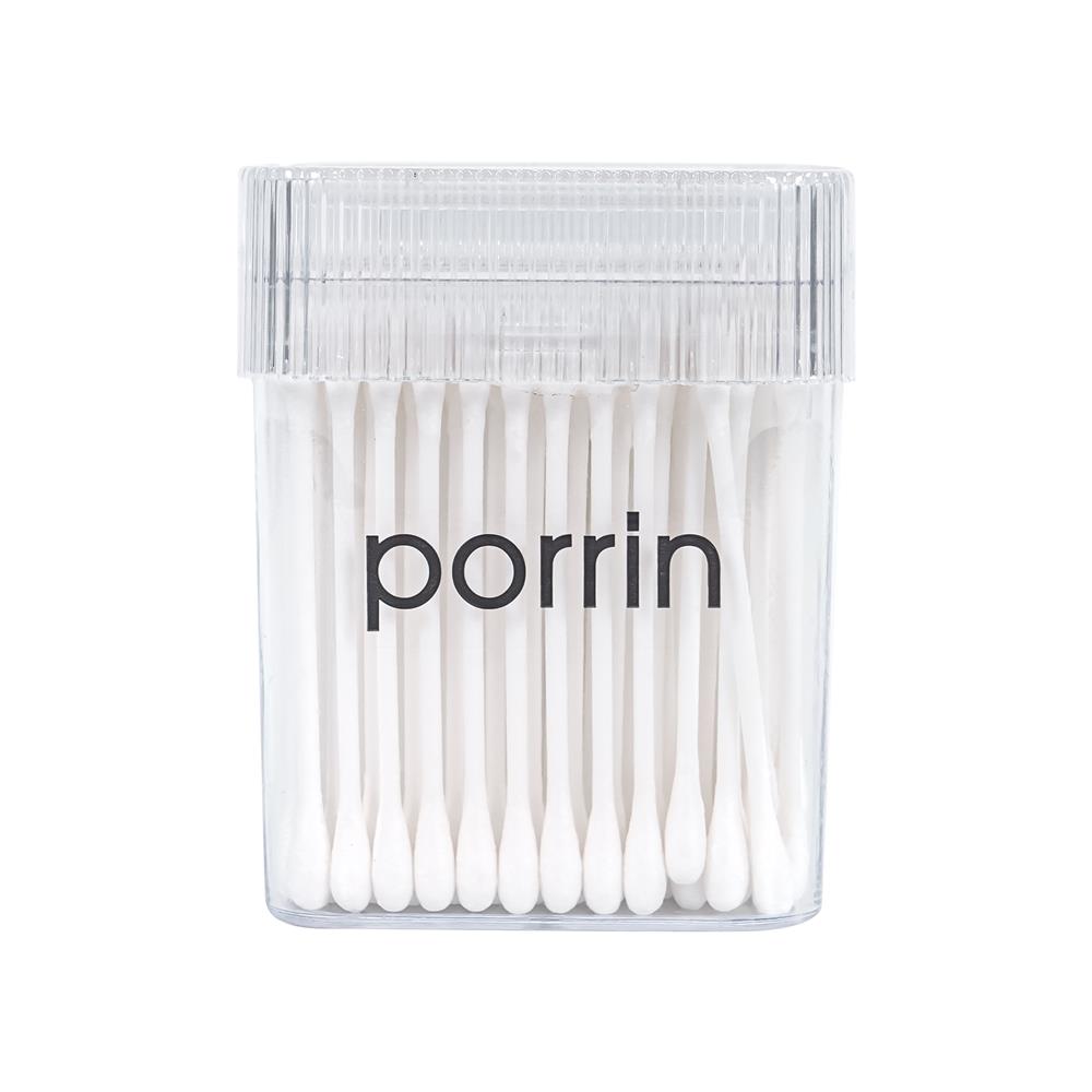 สำลีก้าน PORRIN สีขาว (แพ็ก 100 ชิ้น)