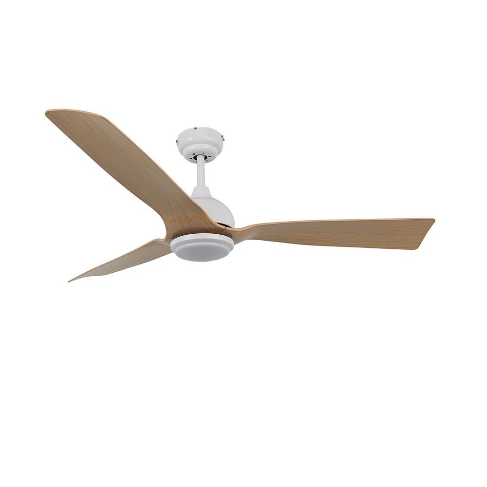 พัดลมโคมไฟ LED CARINI CFD523102 18 วัตต์ DAYLIGHT/COOL WHITE/WARM WHITE 52 นิ้ว สีขาว/น้ำตาล