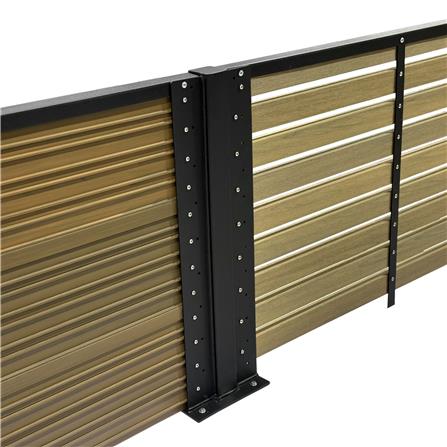 รั้วบังตาโปร่ง SUNSHIELD S824 SET B 0.8x2.4 ม. สีโอ๊ค_3