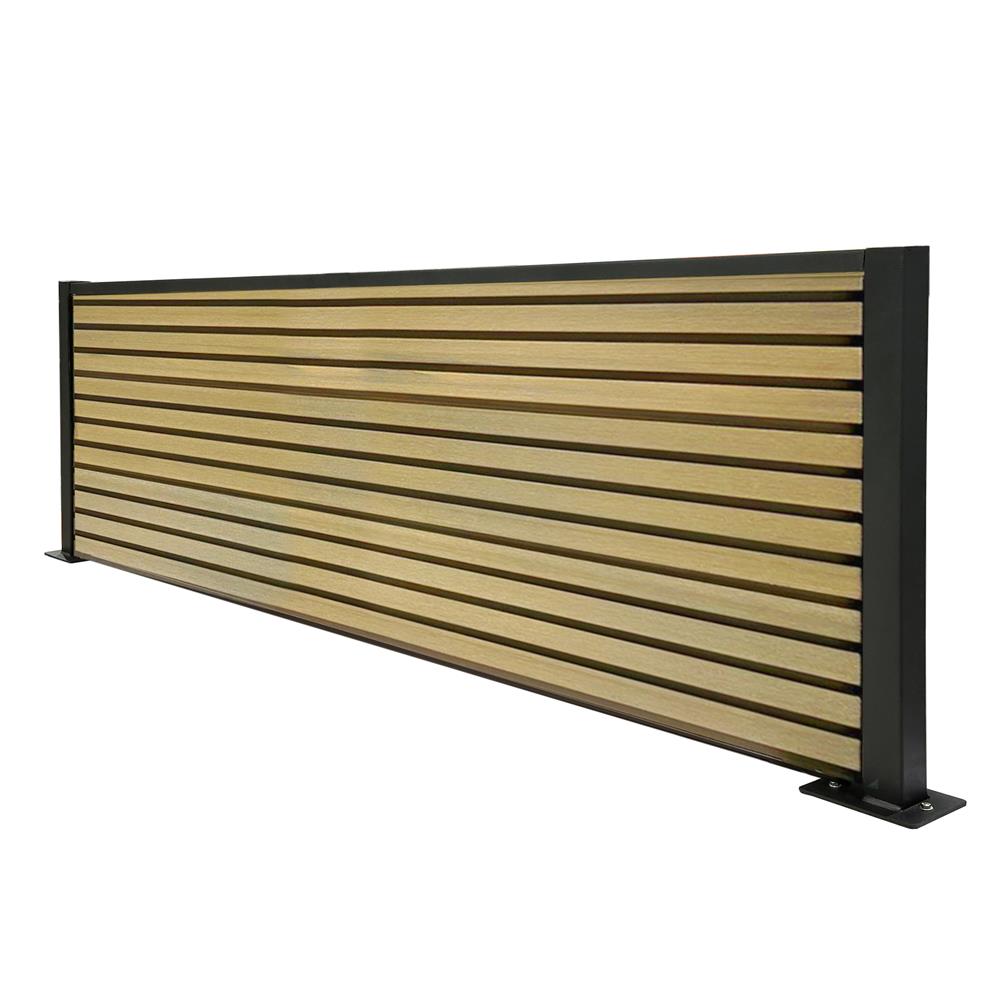 รั้วบังตา SUNSHIELD F824 SET A 0.8x2.4 ม. สีโอ๊ค