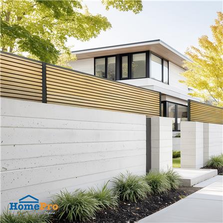 รั้วบังตาทึบ SUNSHIELD F824 SET A 0.8x2.4 ม. สีโอ๊ค_6