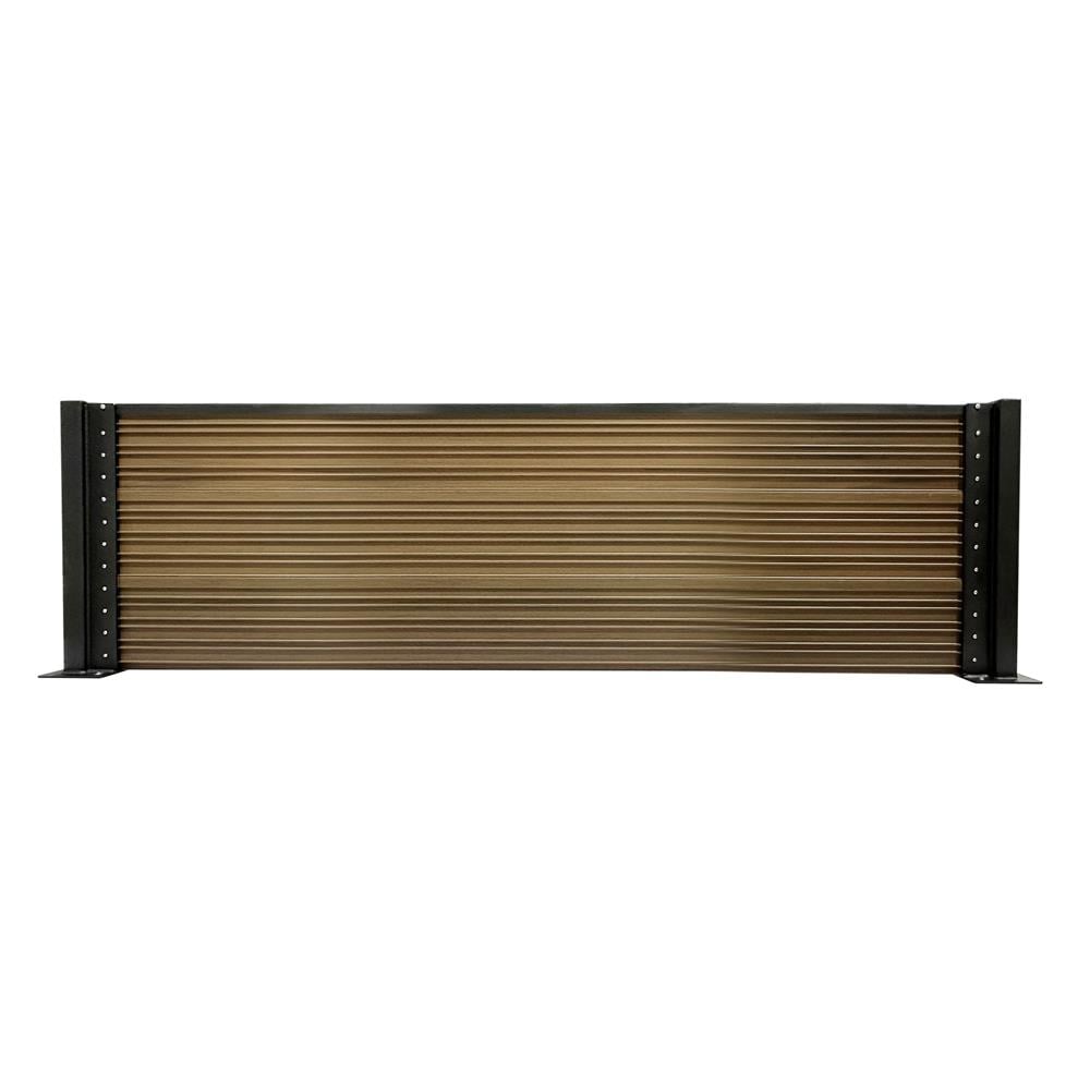 รั้วบังตา SUNSHIELD F824 SET A 0.8x2.4 ม. สีวอลนัท