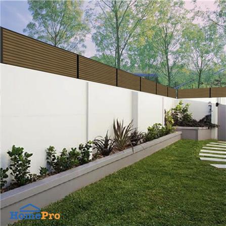 รั้วบังตา SUNSHIELD F824 SET B 0.8x2.4 ม. สีวอลนัท_6