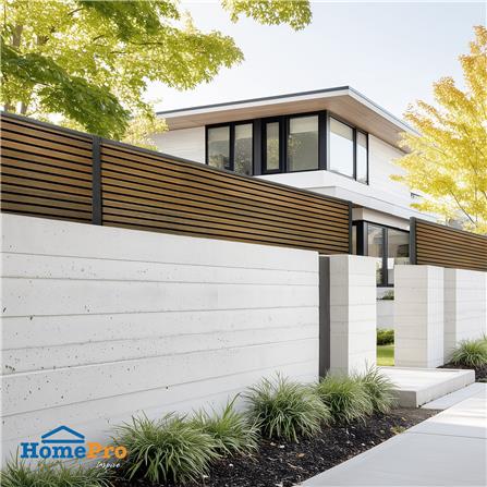 รั้วบังตา SUNSHIELD F824 SET B 0.8x2.4 ม. สีวอลนัท_7