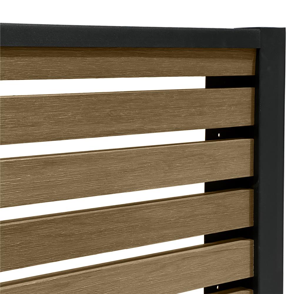 รั้วบังตาโปร่ง SUNSHIELD S824 SET A 0.8x2.4 ม. สีวอลนัท