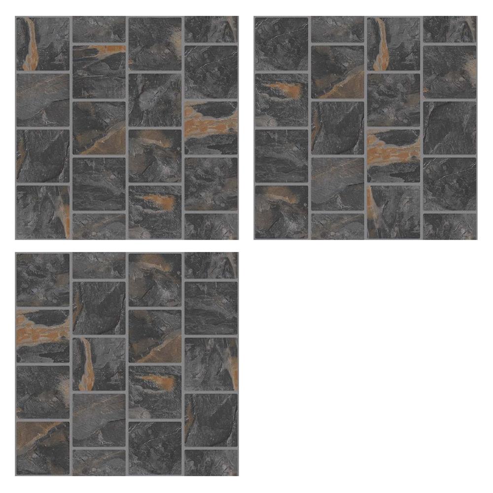 กระเบื้องพื้น 16x16 นิ้ว DURAGRES โรมาโน่ ดำ A 0.96 ตร.ม.