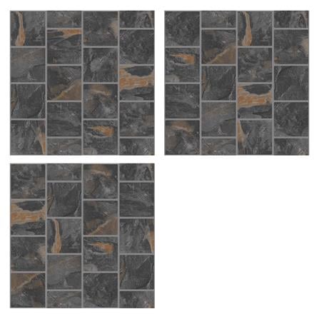 กระเบื้องพื้น 16x16 นิ้ว DURAGRES โรมาโน่ ดำ A 0.96 ตร.ม._1