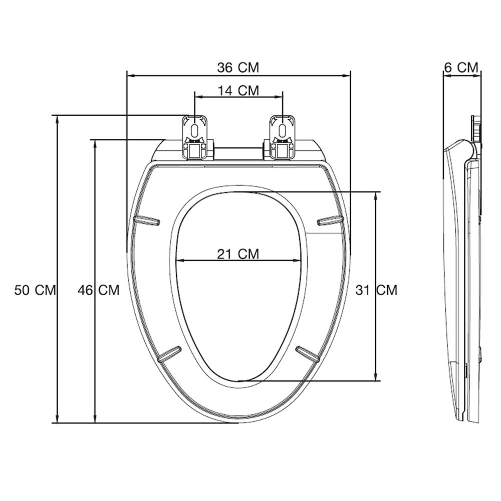 ฝารองนั่ง SLOW CLOSE MOYA HY-PP03