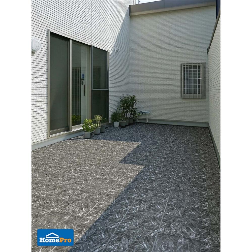 กระเบื้องพื้น 16x16 นิ้ว DURAGRES ฮากีบิส เทาเข้ม A 0.96 ตร.ม.