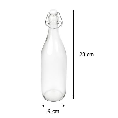 ขวดน้ำแก้ว 1 ลิตร KECH BUBBLE สีใส_4