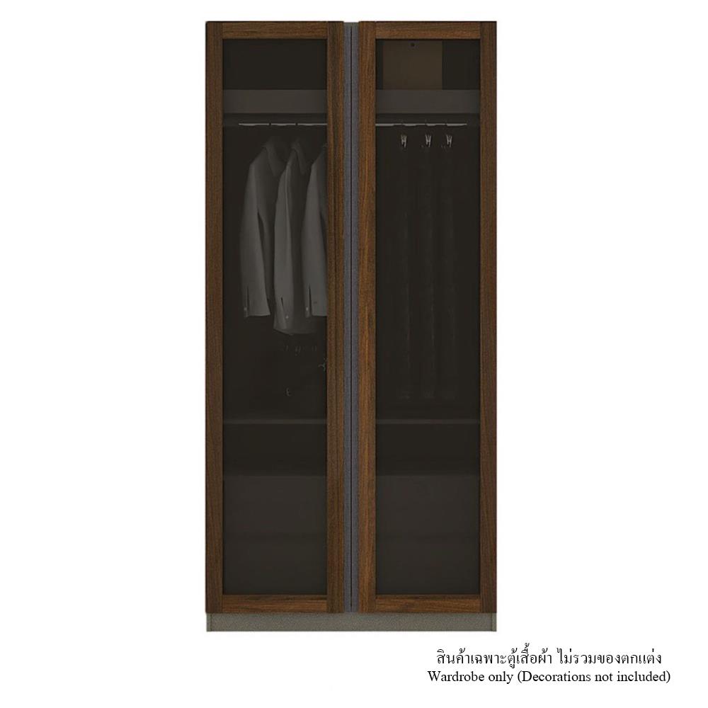 ตู้เสื้อผ้า 2 บานเปิด KONCEPT BLOX 19218268 100 ซม. สีน้ำตาล
