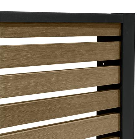 รั้วบังตาโปร่ง SUNSHIELD S830 SET A 0.8x3.0 ม. สีวอลนัท_3