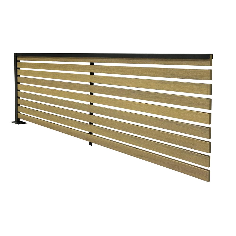 รั้วบังตา SUNSHIELD S124 SET B 1.0x2.4 ม. สีโอ๊ค