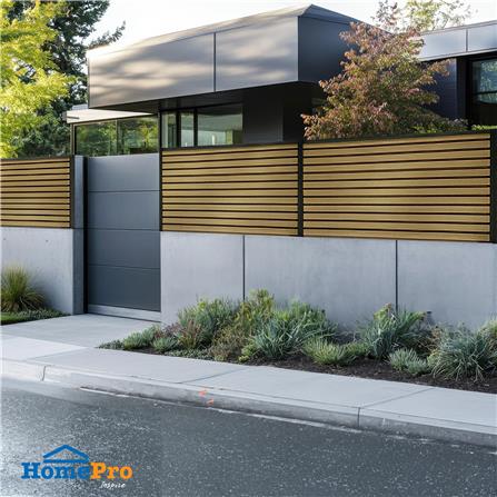 รั้วบังตาทึบ SUNSHIELD F124 SET A 1.0x2.4 ม. สีวอลนัท_6