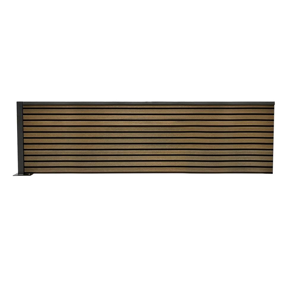 รั้วบังตา SUNSHIELD F124 SET B 1.0x2.4 ม. สีวอลนัท