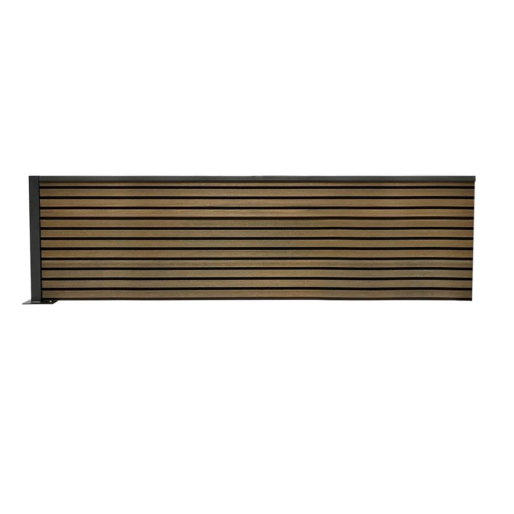 รั้วบังตา SUNSHIELD F124 SET B 1.0x2.4 ม. สีวอลนัท