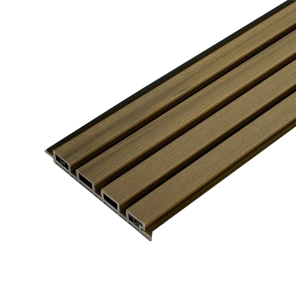 รั้วบังตา SUNSHIELD F124 SET B 1.0x2.4 ม. สีวอลนัท