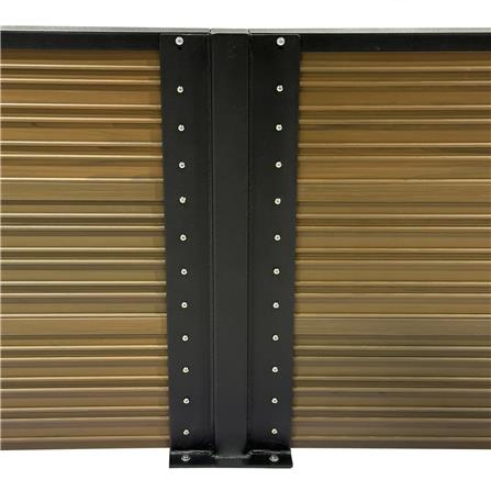 รั้วบังตาทึบ SUNSHIELD F124 SET B 1.0x2.4 ม. สีวอลนัท_4