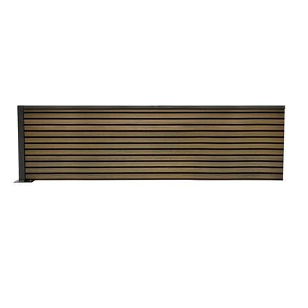 รั้วบังตา SUNSHIELD F124 SET B 1.0x2.4 ม. สีวอลนัท_1